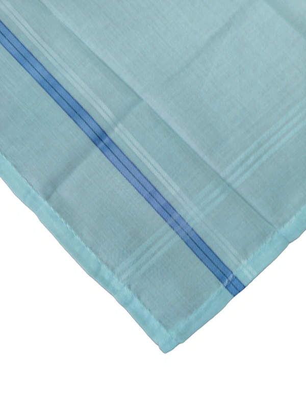 MENS PURE COTTON MIX COLOR STRIP DSIGN HAND KERCHIEFS - FREE, 12