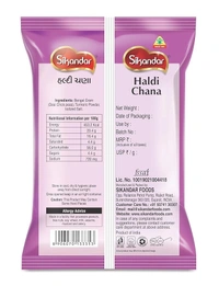 Sikandar Premium Roasted Haldi Chana (Turmeric Whole Chickpeas with Husk) 400g - Foil Pack