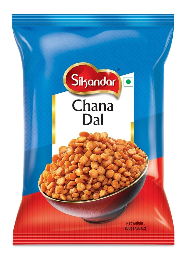 Sikandar Chana Dal Namkeen Spicy Masala Crispy Crunchy 200g - Foil