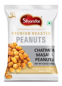 Sikandar Combo of Chatpata, Tandoori, Sweet Chilli, Black Pepper Flavour Peanuts - Foil Pack