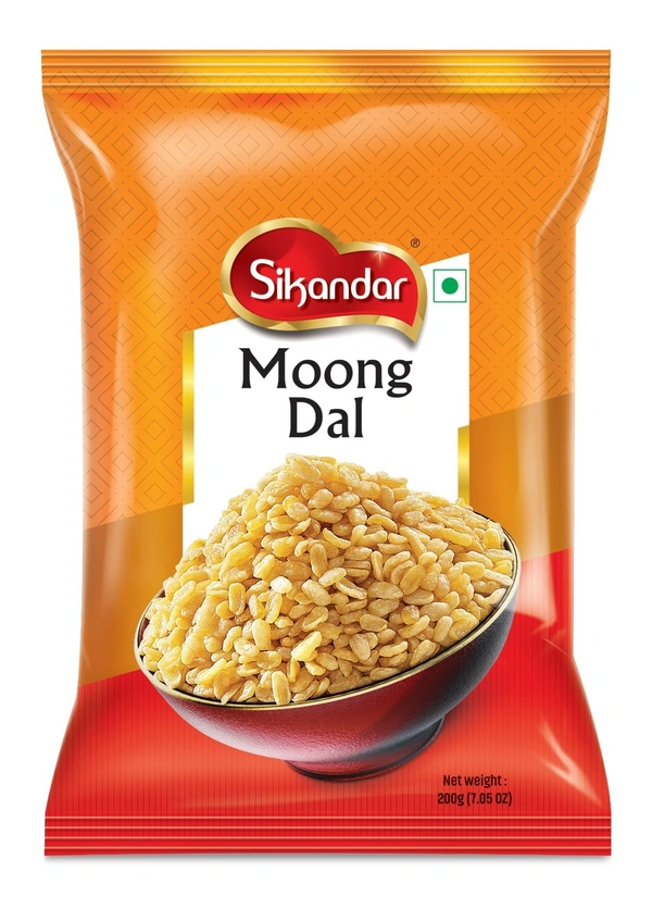 Sikandar Moong Dal Namkeen Classic Salty Crispy 200g - Foil