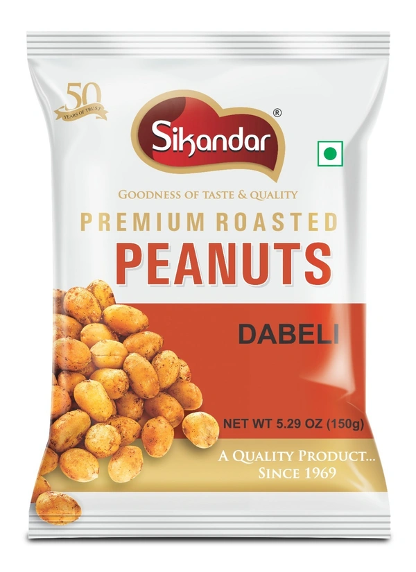 Sikandar Roasted Peanuts Dabeli Kutchi Street Style 150g - Foil