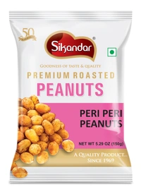 Sikandar Combo of Chatpata Masala, Tandoori, Peri Peri and Hing Jeera Flavour Peanuts - Foil Pack