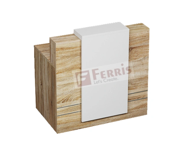 Ferris RECEPTION TABLE PR3-03 - 1200x650x1050 MM., Teak,Grey,