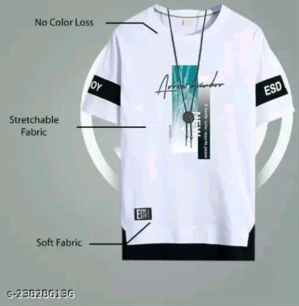 Stylish Fashionista Men Tshirts - White, L