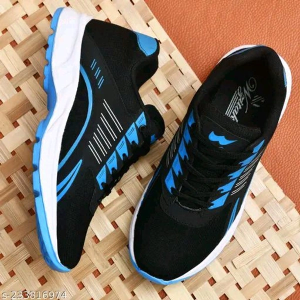 Blue Solid Men Running Sport Shoes For Men - IND-7