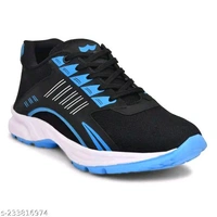 Blue Solid Men Running Sport Shoes For Men - IND-7