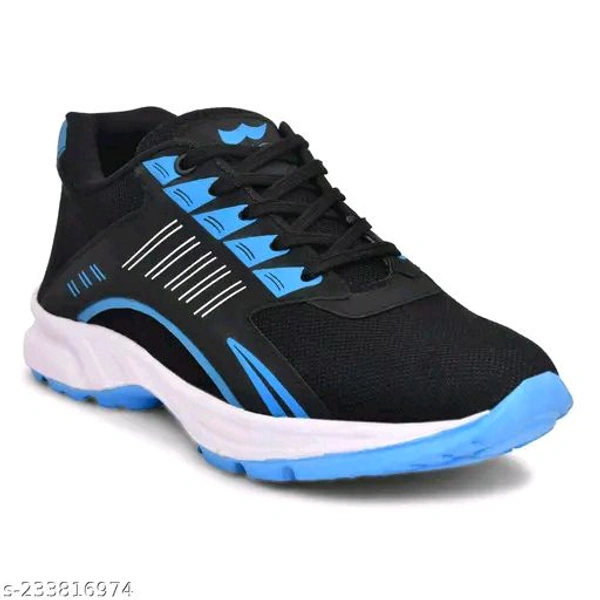 Blue Solid Men Running Sport Shoes For Men - IND-7