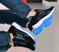 Blue Solid Men Running Sport Shoes For Men - IND-7