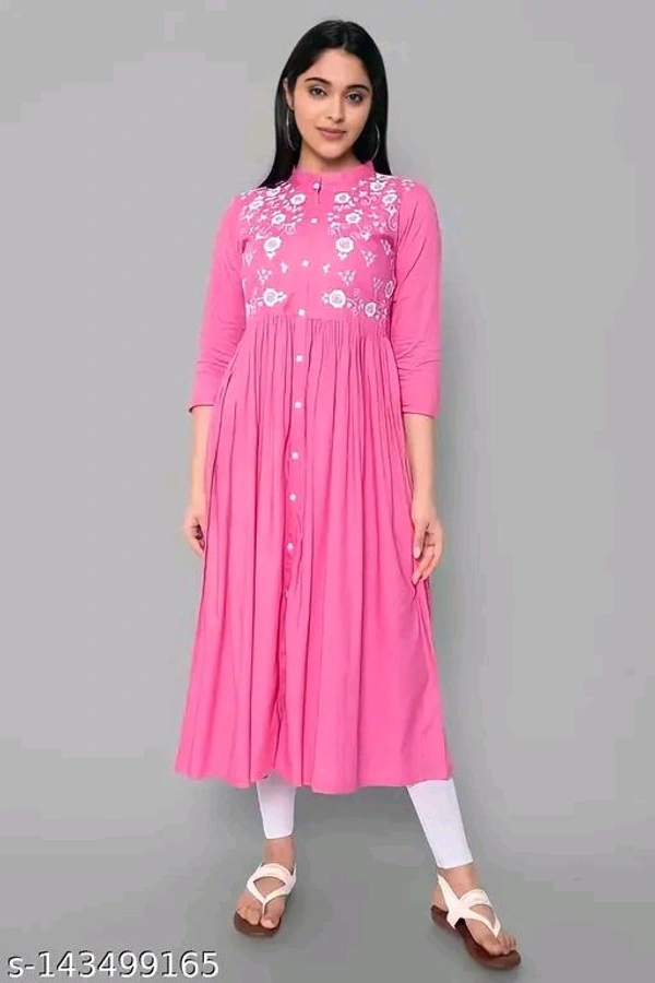 Myra Pretty Kurtis - Red Oxide, S