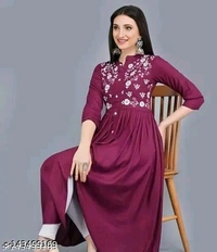 Myra Pretty Kurtis - Red Oxide, M