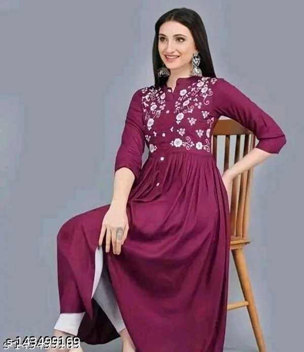 Myra Pretty Kurtis - Red Oxide, M