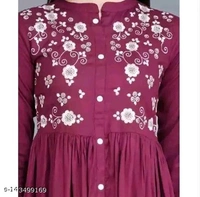 Myra Pretty Kurtis - Red Oxide, M