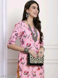 Banita Graceful Women Kurta Sets - Pink Lace, XL