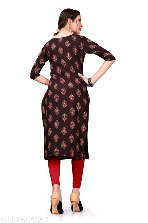 Dsk Studio Women's And Girls Crepe Aline Straight Cut Kurta - XXL
