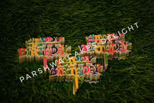 HBD BIG PLASTIC TAGS - MULTI, 60 PCS