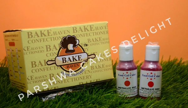 BAKEHAVEN GEL COLOUR - METALLIC RED