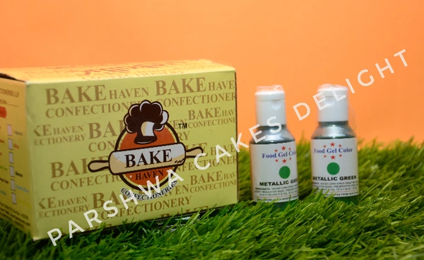 BAKEHAVEN GEL COLOUR - METALLIC GREEN