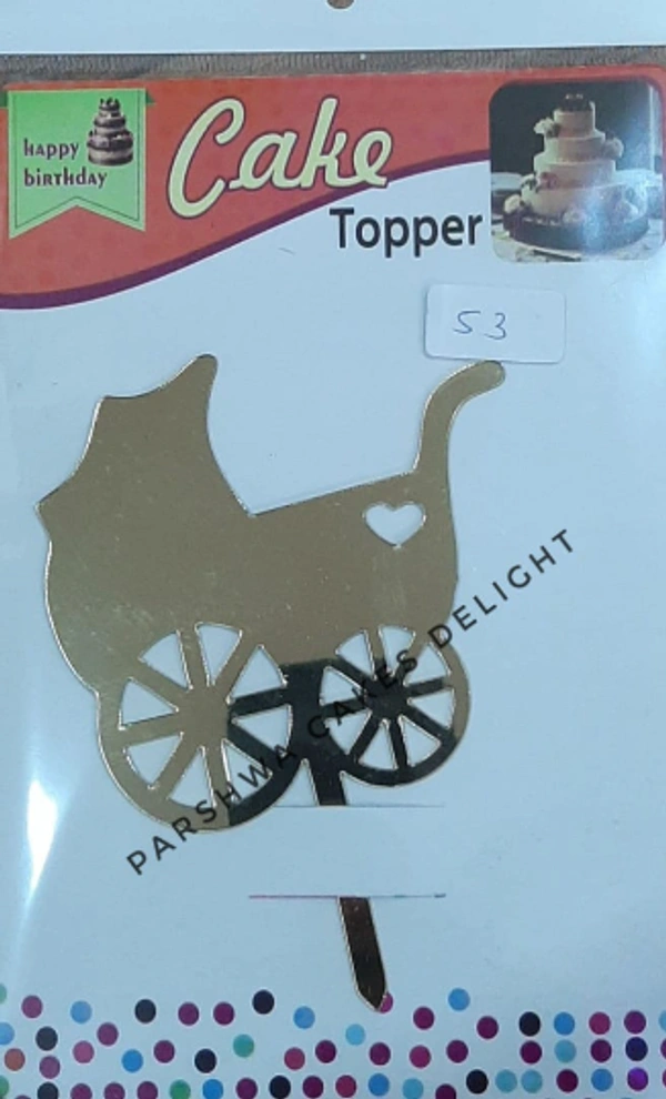 ACRYLIC TOPPER - 4.5 INCH, NO 53