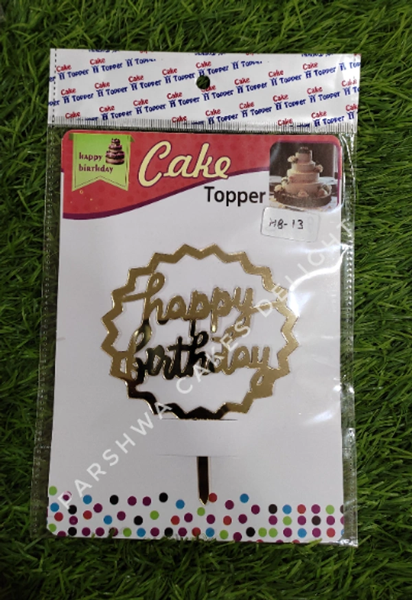 ACRYLIC TOPPERS HB - 4.5 INCH, 13