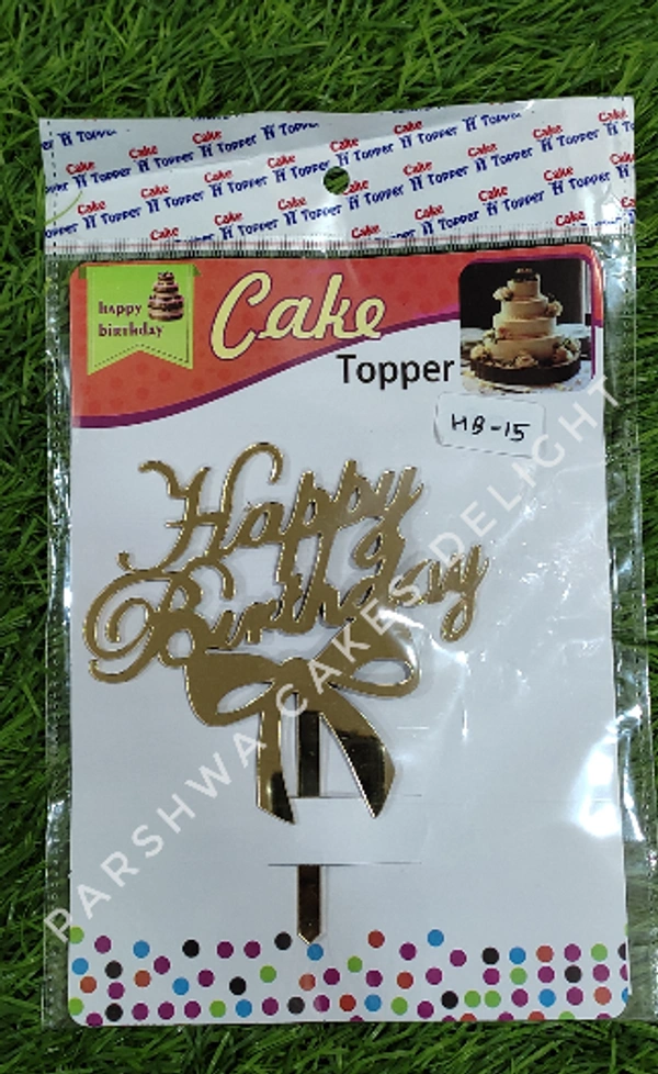ACRYLIC TOPPERS HB - 4.5 INCH, 15