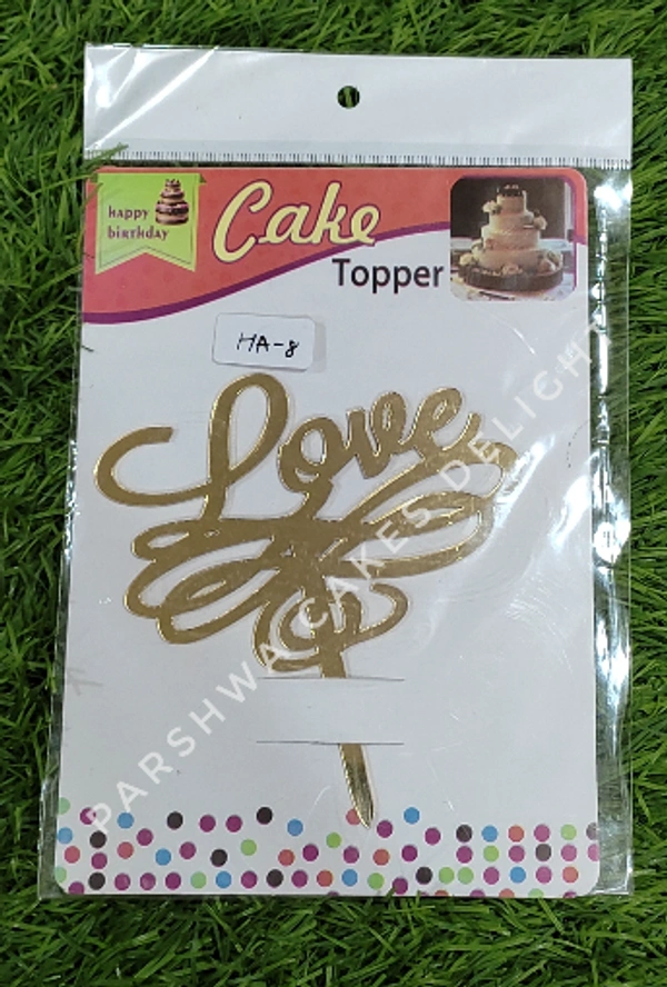 ACRYLIC TOPPERS HA - 4.5 INCH, 8