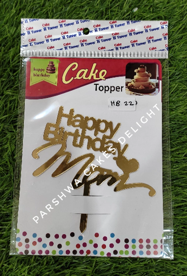 ACRYLIC TOPPER HB - 4.5 INCH, 22