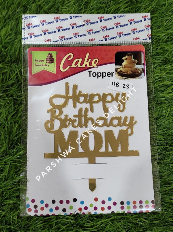 ACRYLIC TOPPER HB - 4.5 INCH, 23