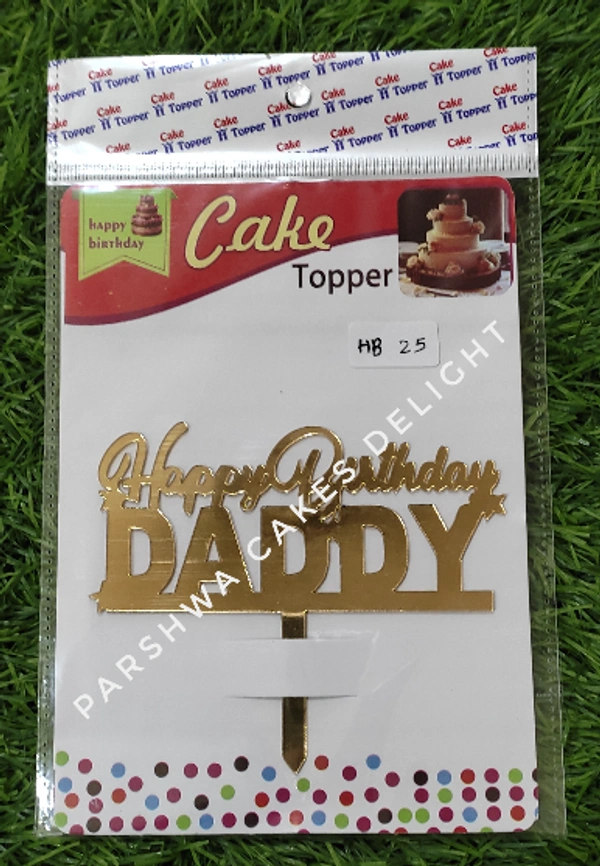 ACRYLIC TOPPER HB - 4.5 INCH, 25