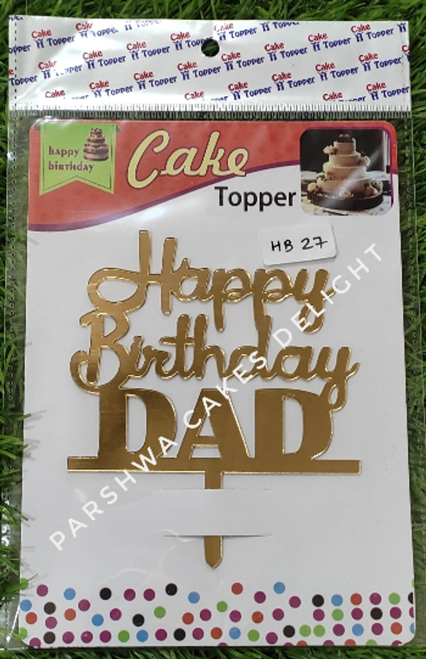 ACRYLIC TOPPER HB - 4.5 INCH, 27