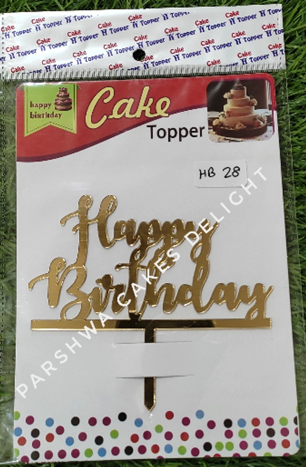 ACRYLIC TOPPER HB - 4.5 INCH, 28
