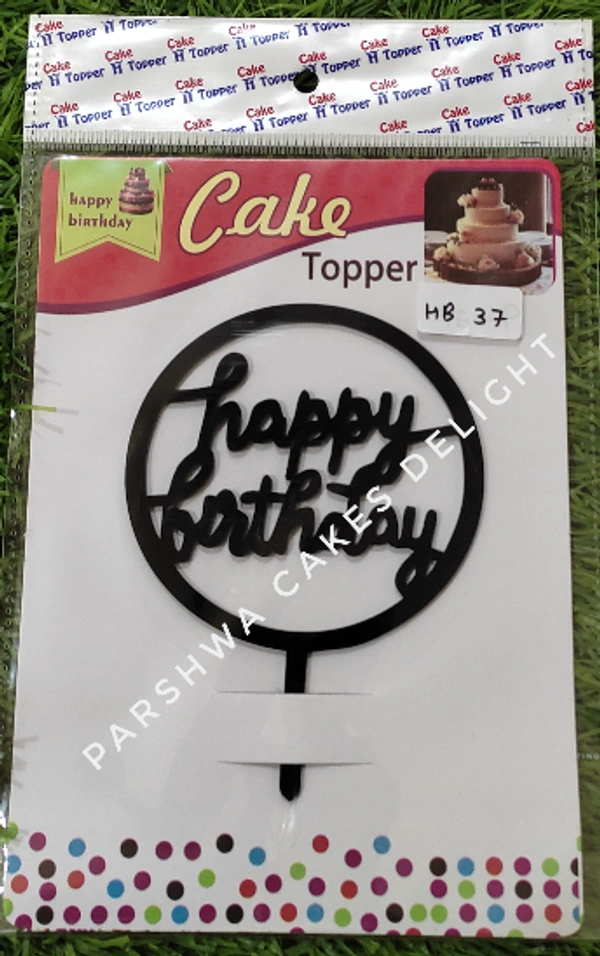 ACRYLIC TOPPER HB - 4.5 INCH, 37