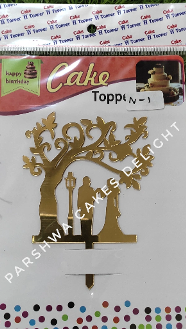 ACRYLIC TOPPER N - 4.5 INCH, 1