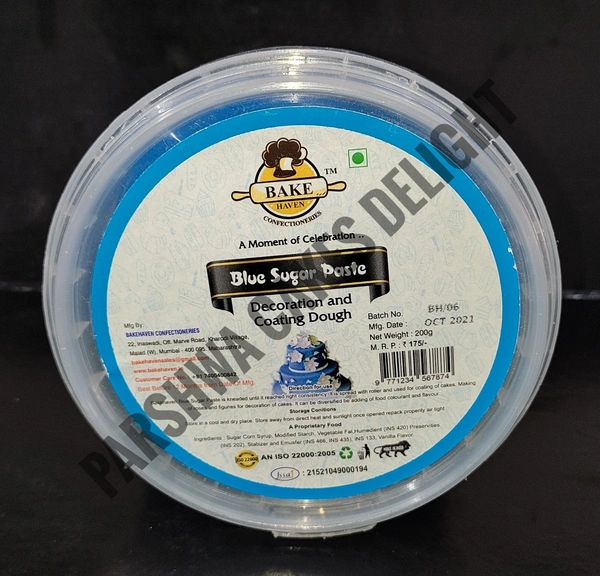 BAKEHAVEN FONDANT - BLUE, 200 G