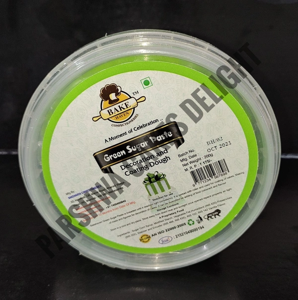 BAKEHAVEN FONDANT - GREEN, 200G