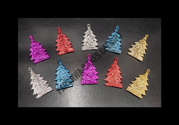 CHRISTMAS CAKE DECORATION PROPS - MULTI 10 PCS PACK, DELIGHT 31, H- 5CM B-3CM