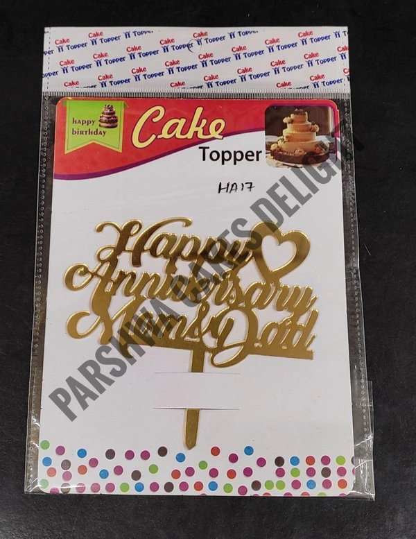 ACRYLIC TOPPERS HA - 4.5 INCHES, 17