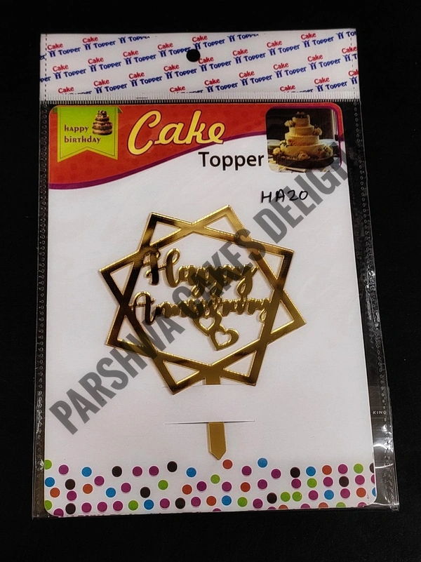 ACRYLIC TOPPERS HA - 4.5 INCHES, 20