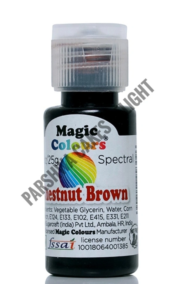 Magic Colours SPECTRAL MINI GEL COLOUR - 25G, CHESTNUT BROWN