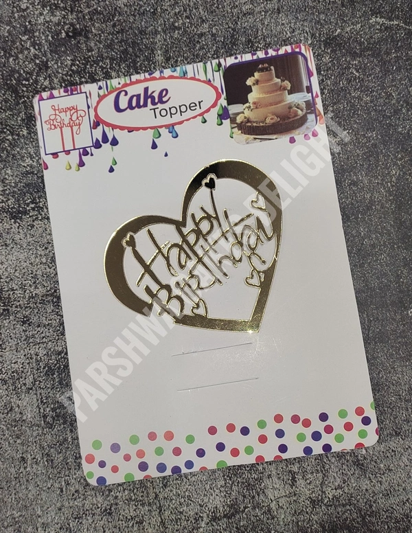 ACRYLIC TOPPER HB - 66 HEART