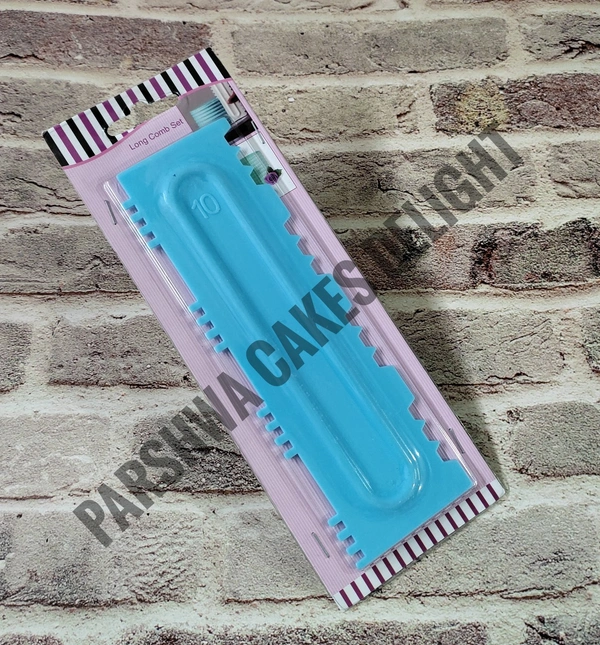 PLASTIC ICING COMBO SCRAPER - DESIGN 15