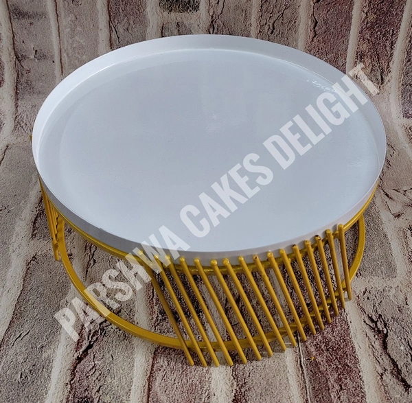 MATT CAKE STAND  - WHITE TOP