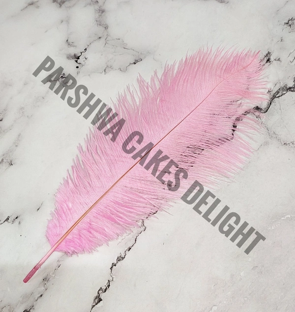 OSTRICH FEATHER - PINK, 1 PC