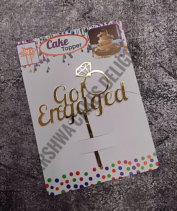 ACRYLIC TOPPER N - 80 Got Engaged, 4.5 INCHES