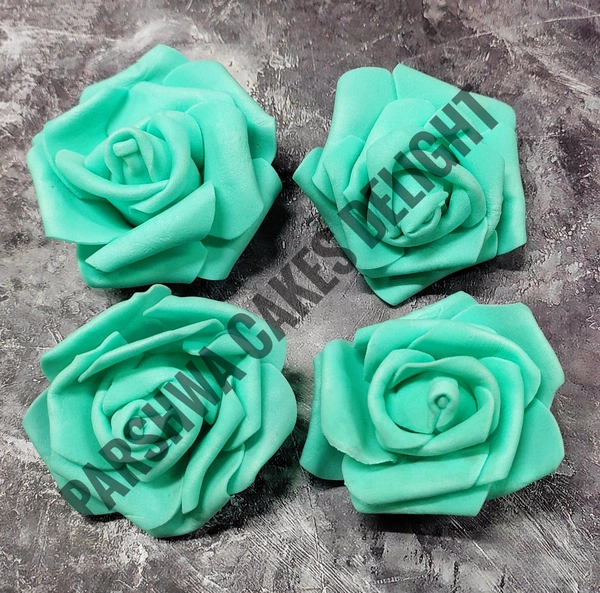 FOAM FLOWER - DELIGHT 240, 4 PCS, GREEN