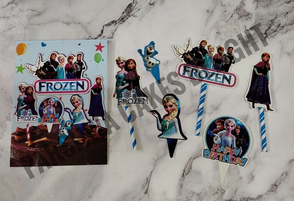 GLITTER THEME TOPPER - FROZEN