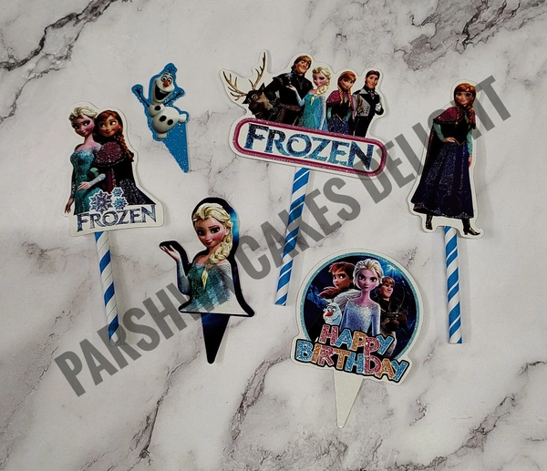 GLITTER THEME TOPPER - FROZEN