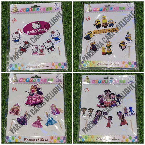 THEME TOPPERS - 20 PCS