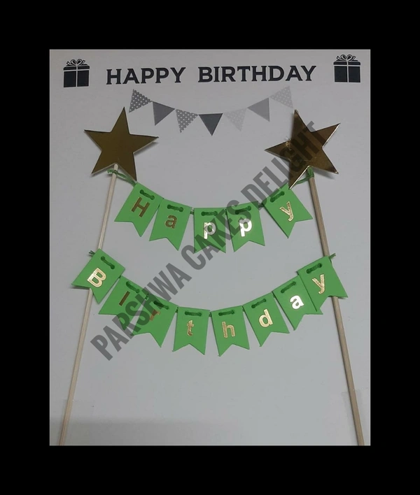 IMPORTED FLAG TOPPER - GREEN