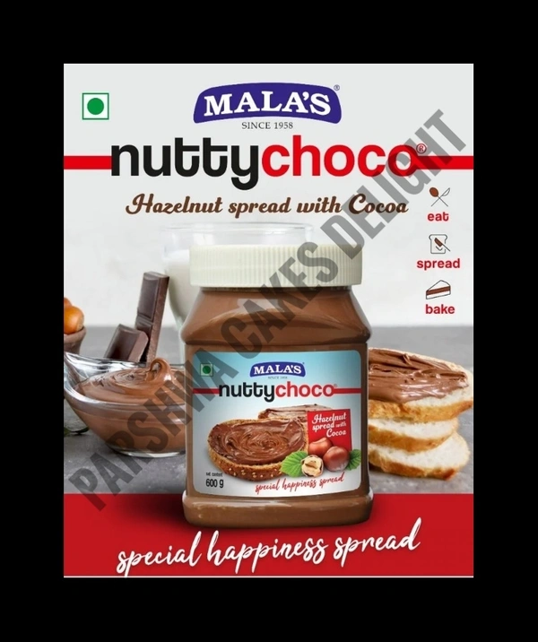 Malas Nutty Choco Choco Hazelnut Spread With Cocoa - 600G PACK